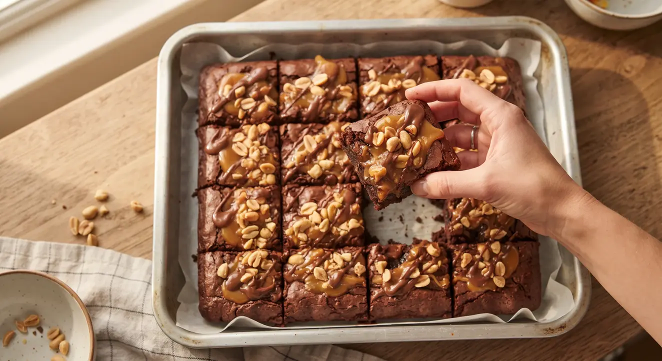 snickers-brownies