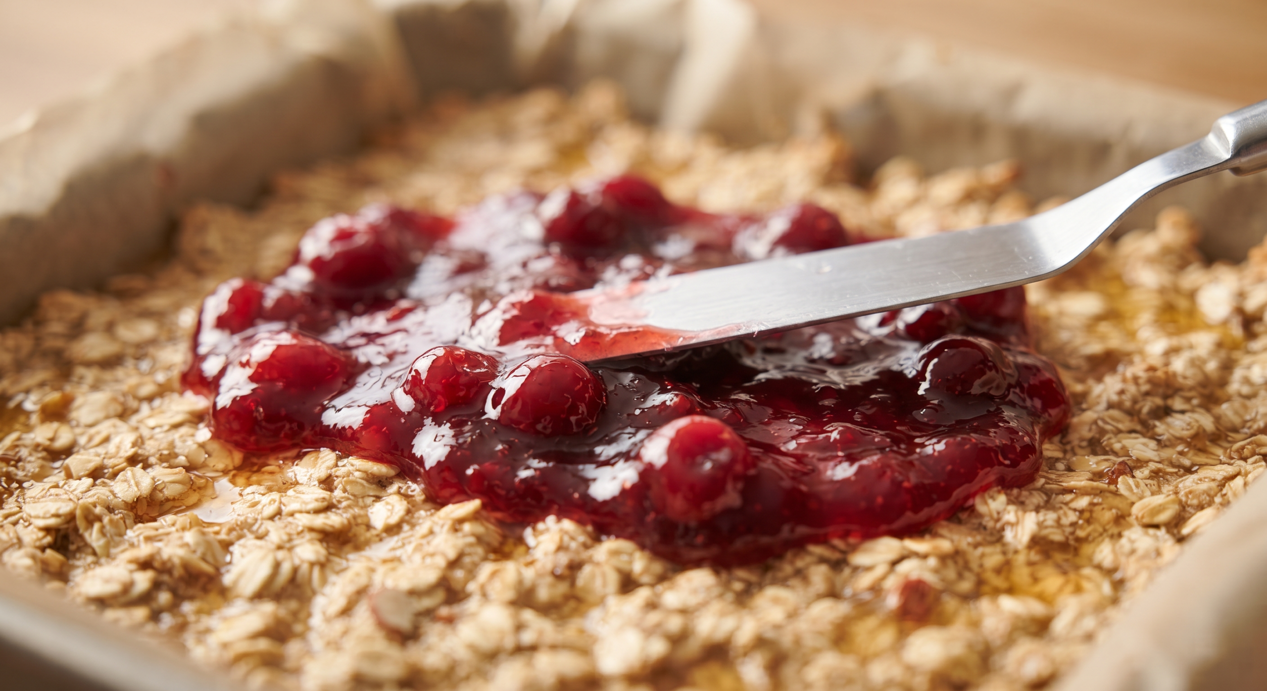 Cherry Bakewell Flapjack recipe
