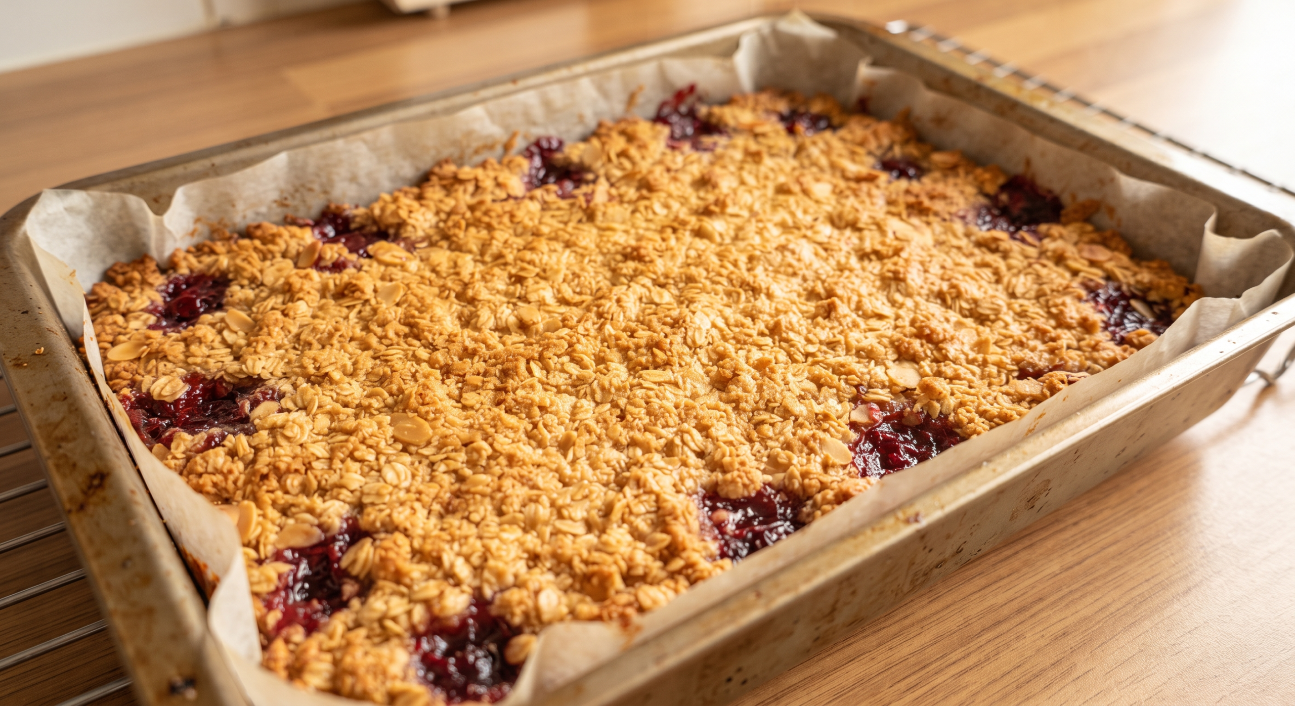 Cherry Bakewell Flapjack recipe
